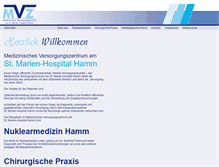 Tablet Screenshot of mvz-hamm.de